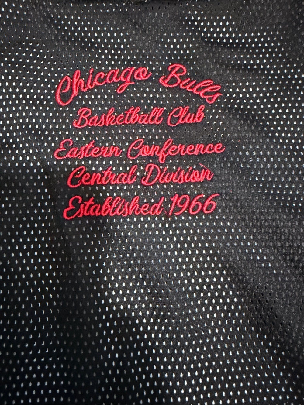 NBA Chicago Bulls White Red Mesh Jersey Tank Top - Picture 3 of 3